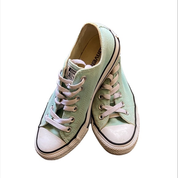 Converse low top light blue, aqua, ice mint color - Picture 2 of 9